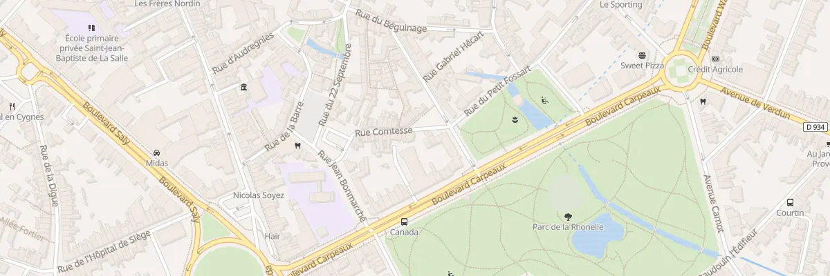 Plan du 1 Rue Comtesse à Valenciennes