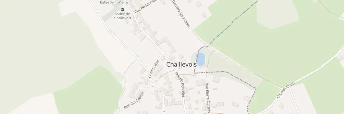 Plan du 1 Rue du Poncelet à Chaillevois