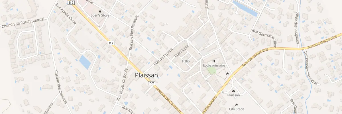 Plan du 28 Rue Haute à Plaissan