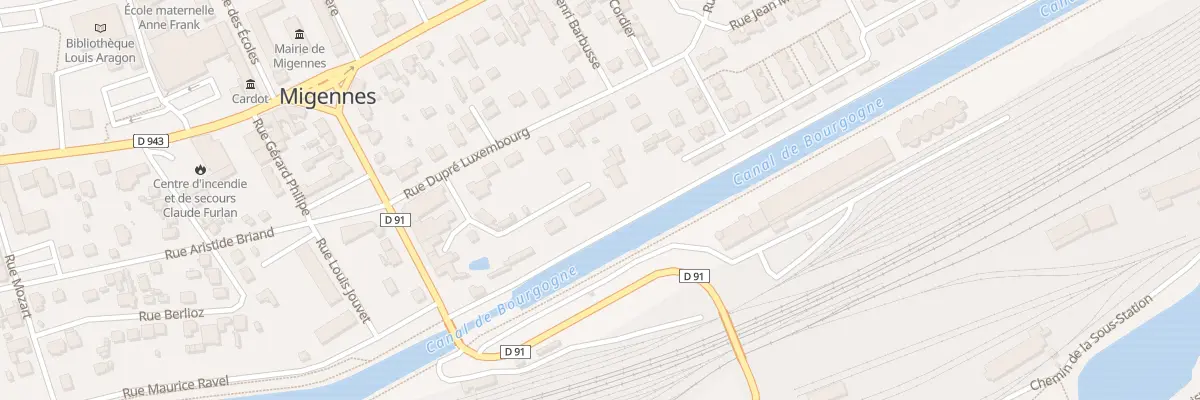 Plan du 11E Rue Dupré Luxembourg à Migennes