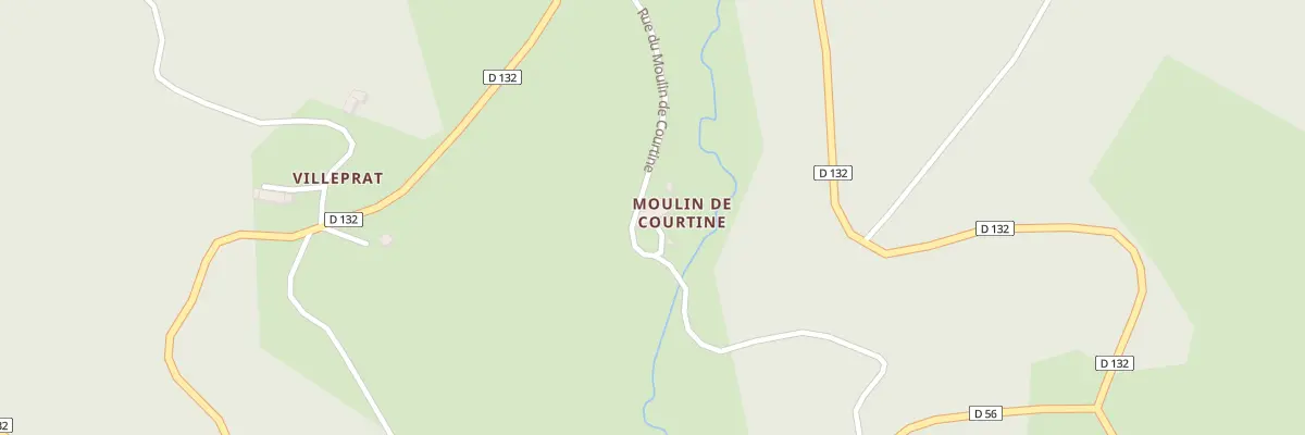 Plan du 5125 Moulin de Courtine à Fayet-Ronaye
