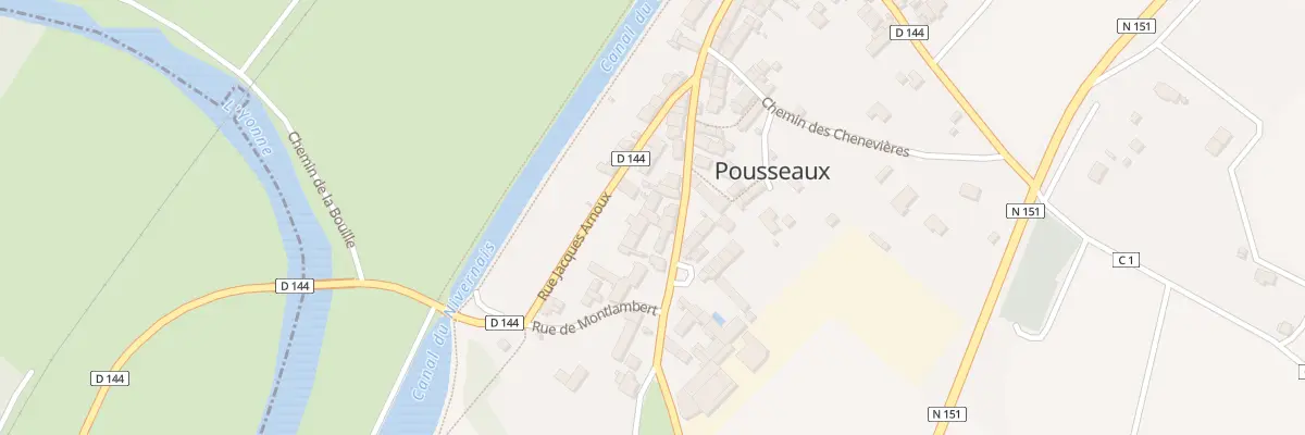 Plan du 38 Le Bourg à Pousseaux