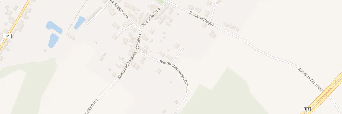 Plan du 5 Rue du Chemin des Dames à Chavignon