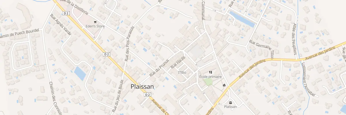 Plan du 14 Rue des Prunus à Plaissan