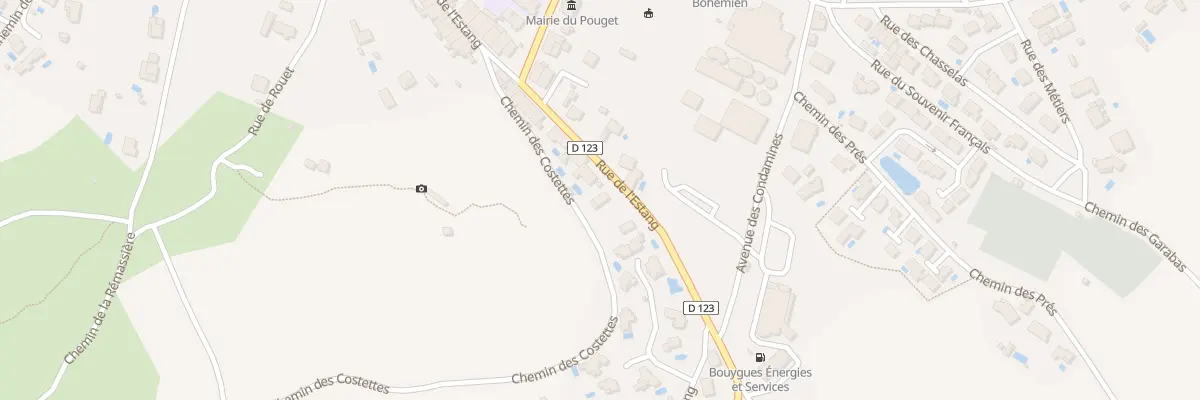 Plan du 40 Rue de l’Estang au Pouget