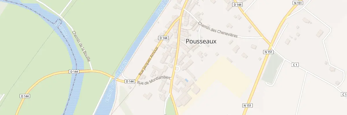 Plan du 41 Rue du Cdt Rene Surugue à Pousseaux