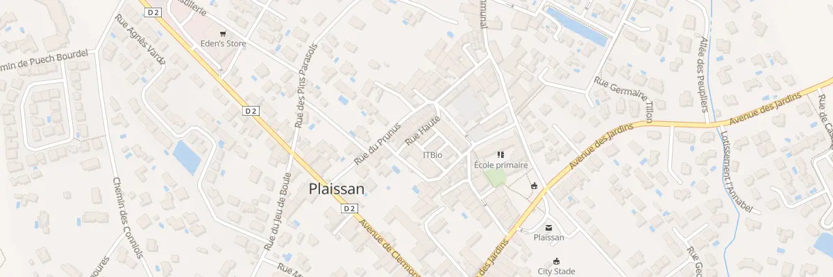 Plan du 9 Rue Haute à Plaissan