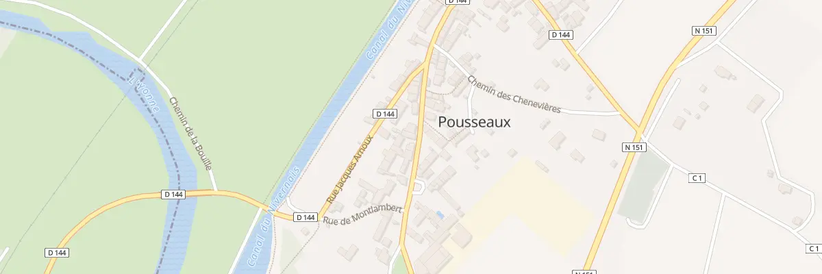 Plan du 33 Rue du Cdt Surrugue à Pousseaux