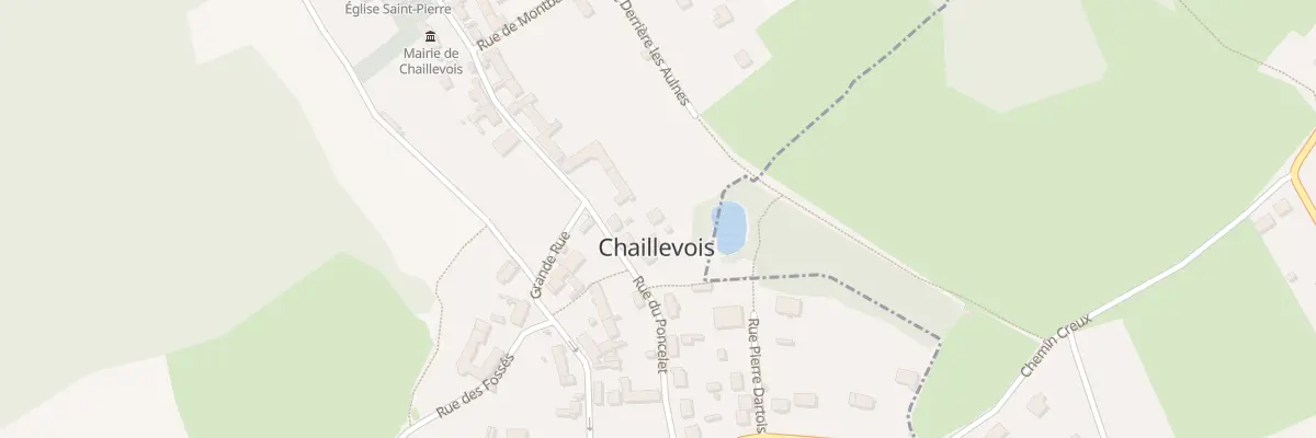 Plan du 3 Rue du Poncelet à Chaillevois