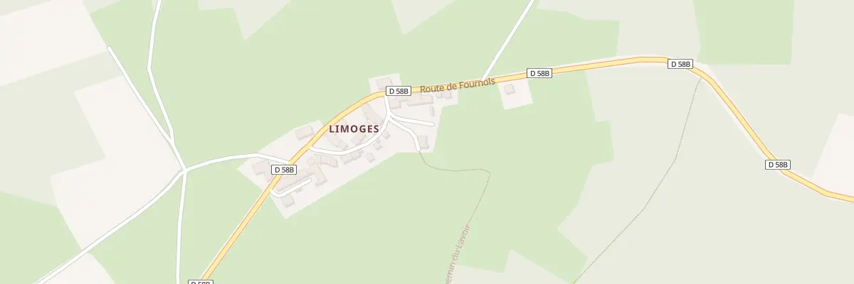 Plan du 5047 Limoges à Aix-la-Fayette