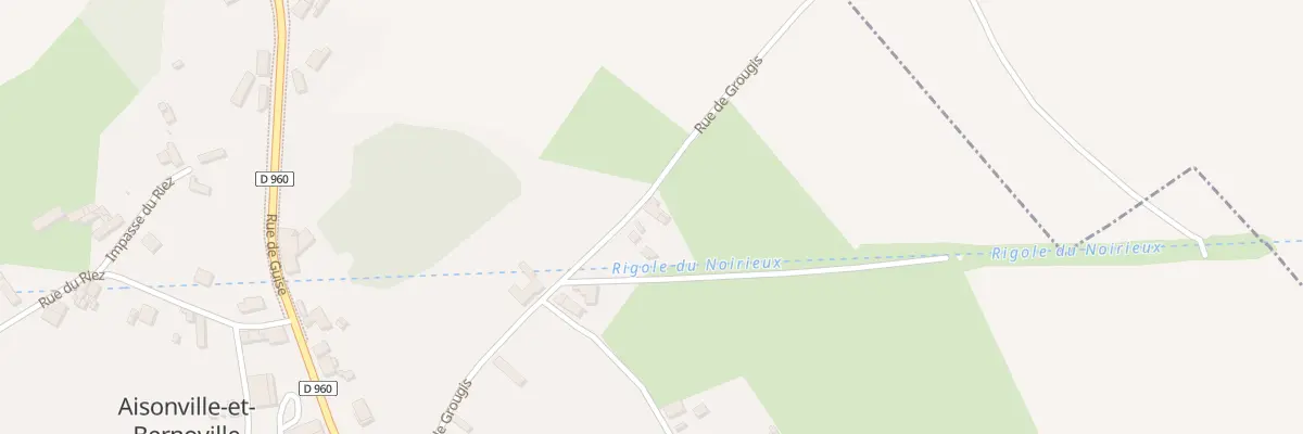 Plan du 10 Rue de Grougis à Aisonville-et-Bernoville