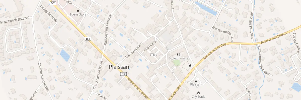 Plan du 7 Rue Haute à Plaissan