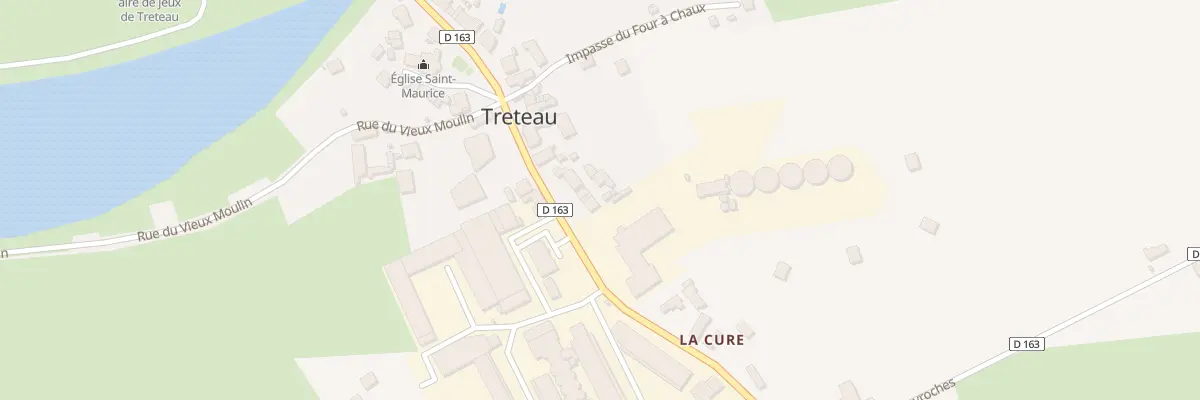 Plan du 10 Rue du Commerce à Treteau