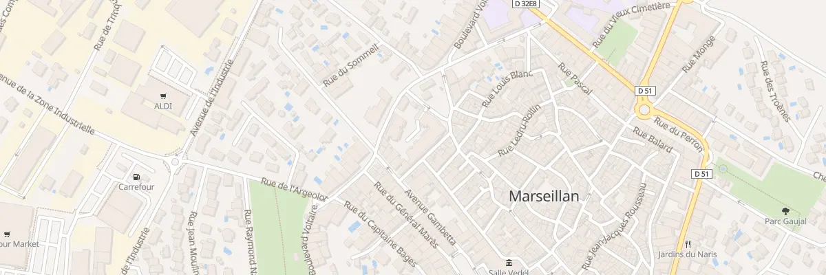 Plan du 6 Rue du Glacis à Marseillan