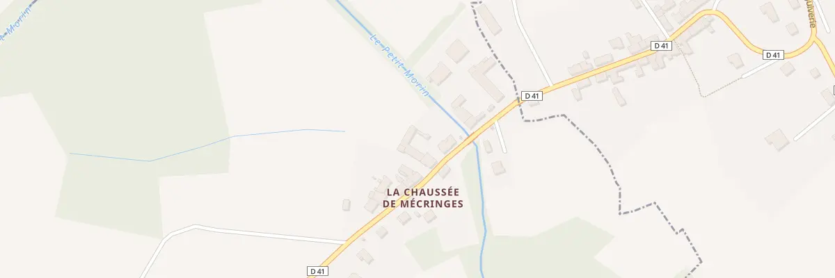 Plan du 5 La Chaussee à Mécringes