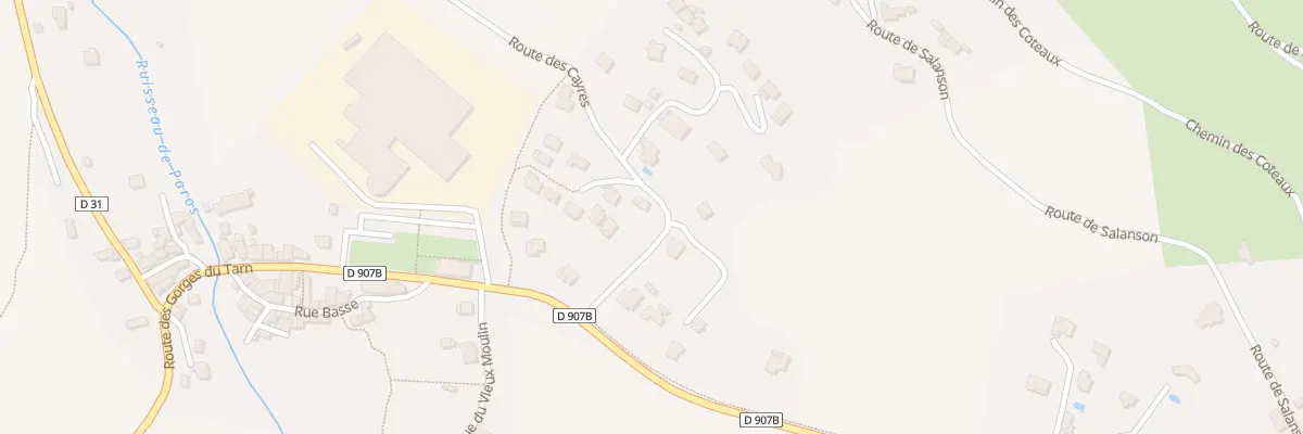 Plan du 7 Che des Cayres à Ispagnac