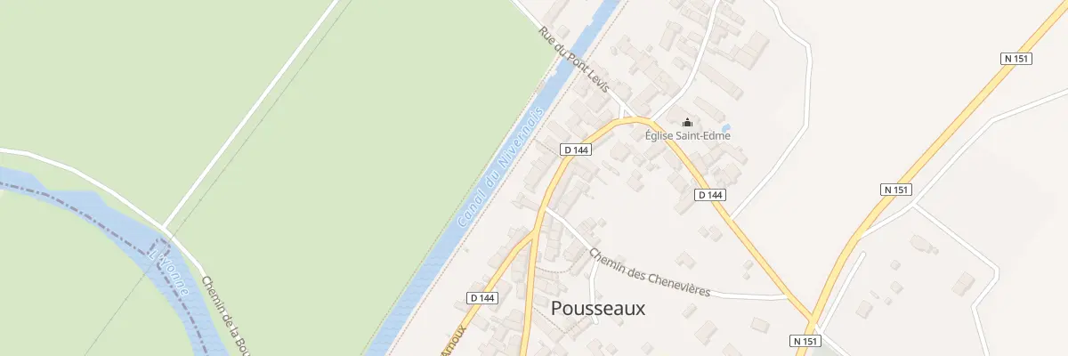 Plan du 11B Rue du Cdt Rene Surugue à Pousseaux