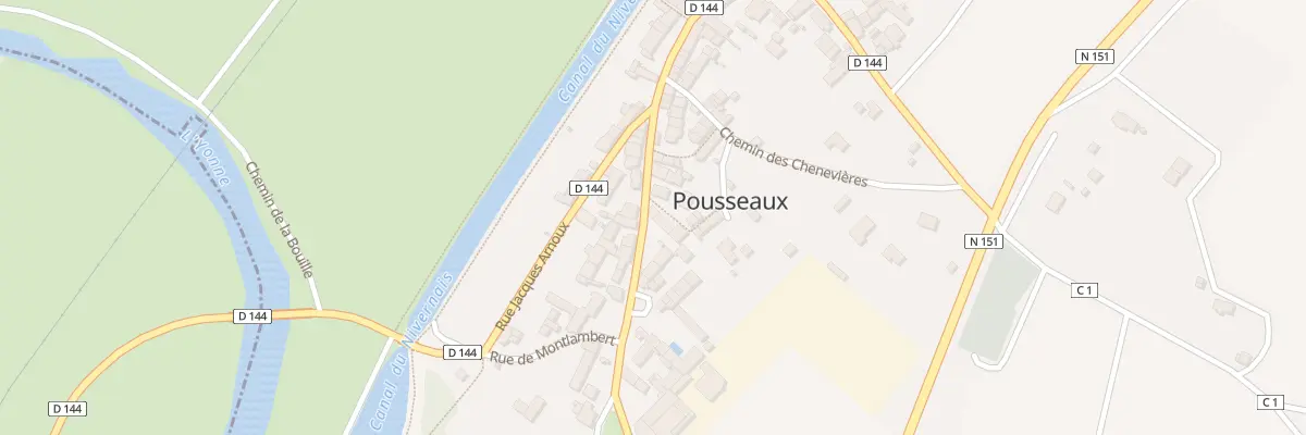 Plan du 32 Rue du Cdt Rene Surugue à Pousseaux