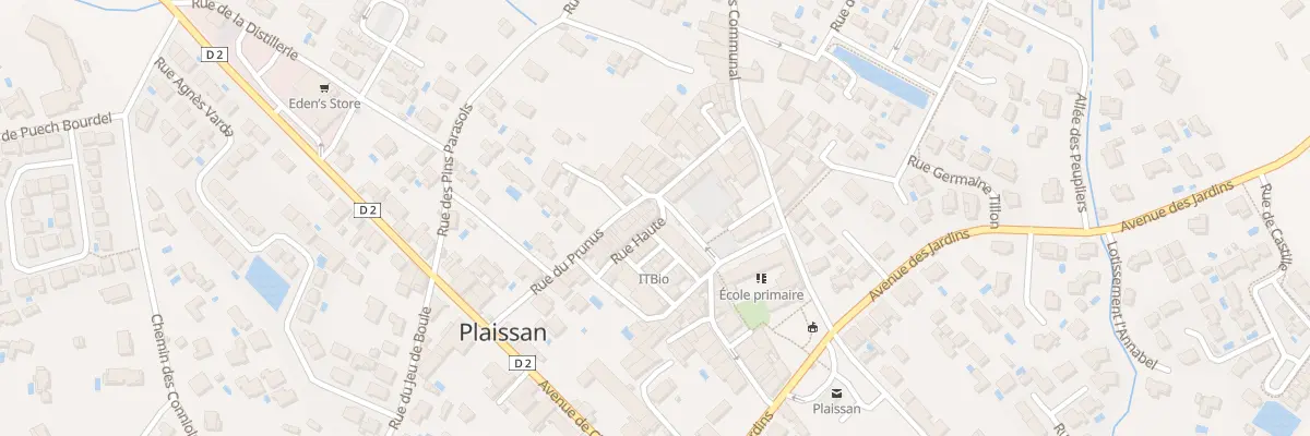 Plan du 8 Rue Haute à Plaissan