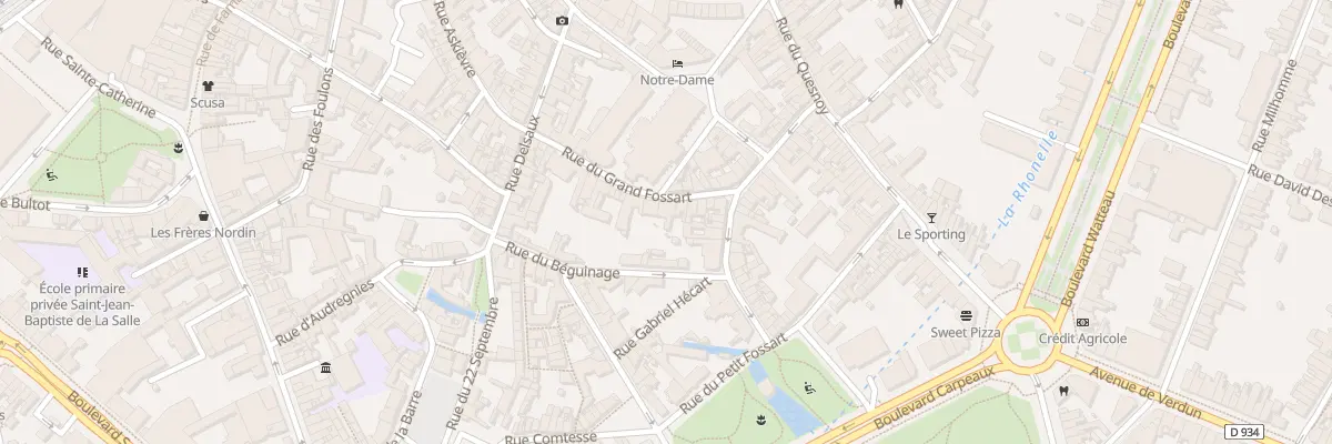 Plan du 20 Rue du Grand-fossart à Valenciennes