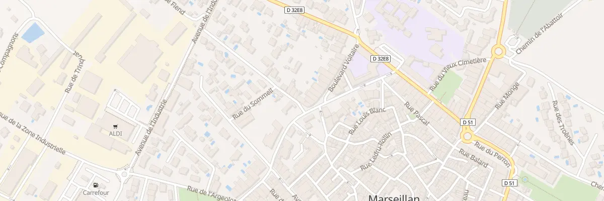 Plan du 2 Rue de Belfort à Marseillan