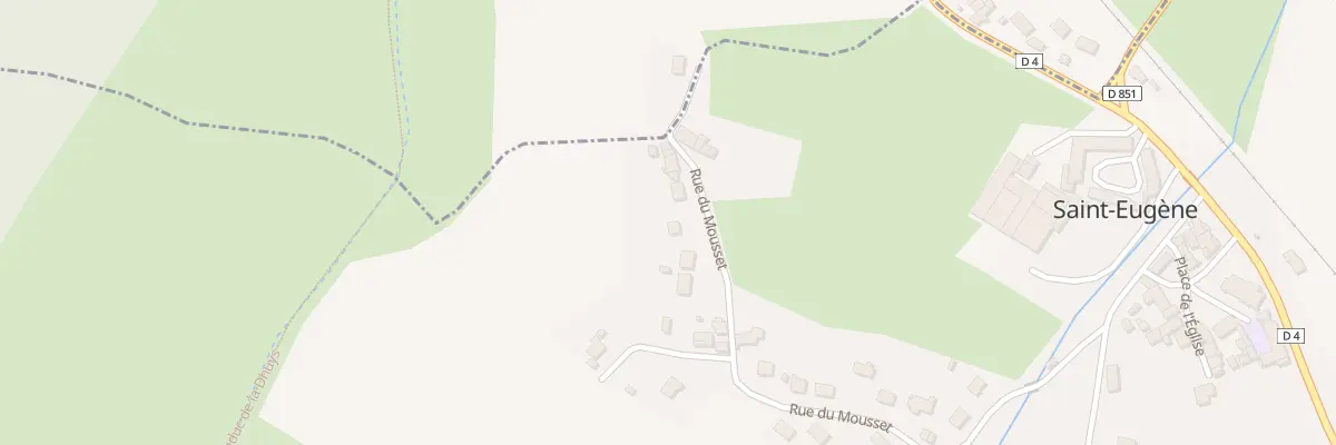 Plan du 26 Rue du Mousset à Saint-Eugène