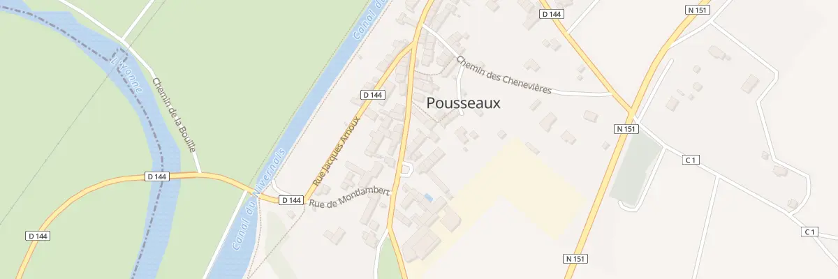 Plan du 56 Le Bourg à Pousseaux