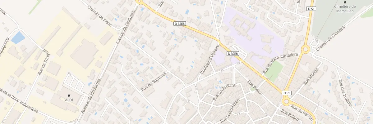 Plan du 6 Rue de Belfort à Marseillan