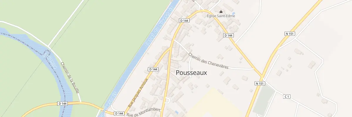 Plan du 72 Le Bourg à Pousseaux