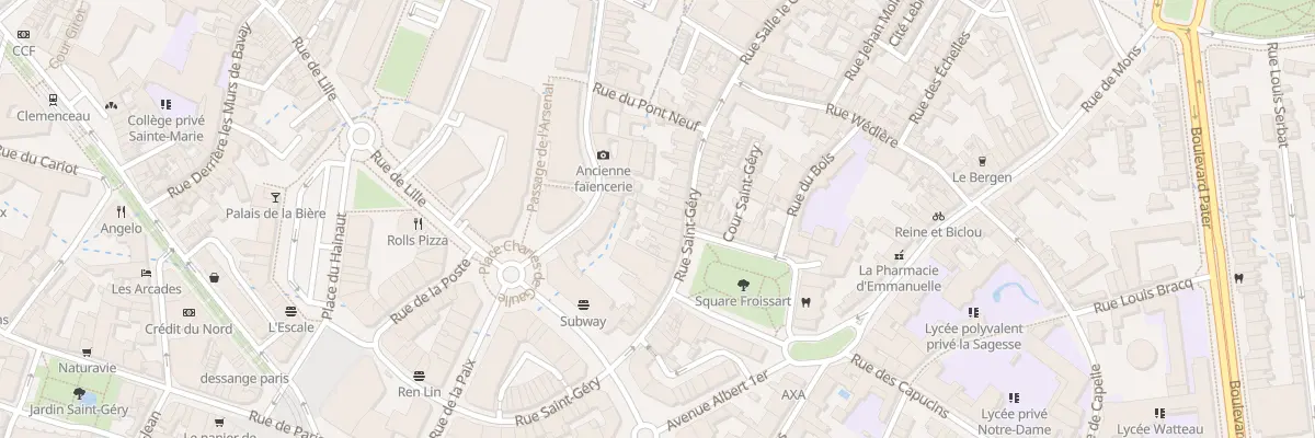 Plan du 91 Rue Saint Géry à Valenciennes