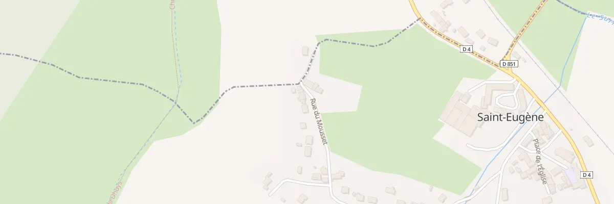 Plan du 28 Rue du Mousset à Saint-Eugène