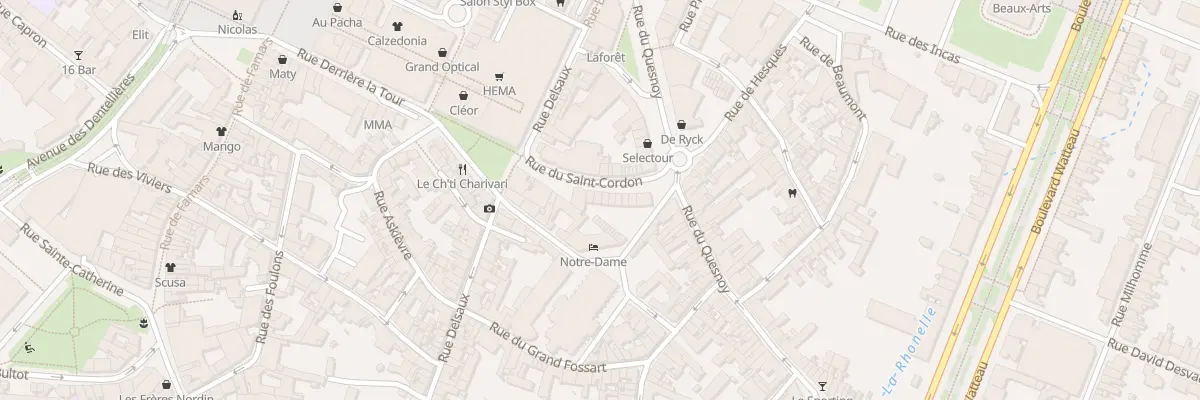 Plan du 6 Rue du Saint Cordon à Valenciennes
