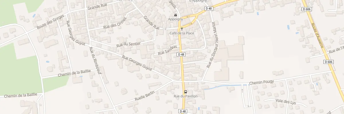 Plan du 12 Rue du Pavillon à Appoigny