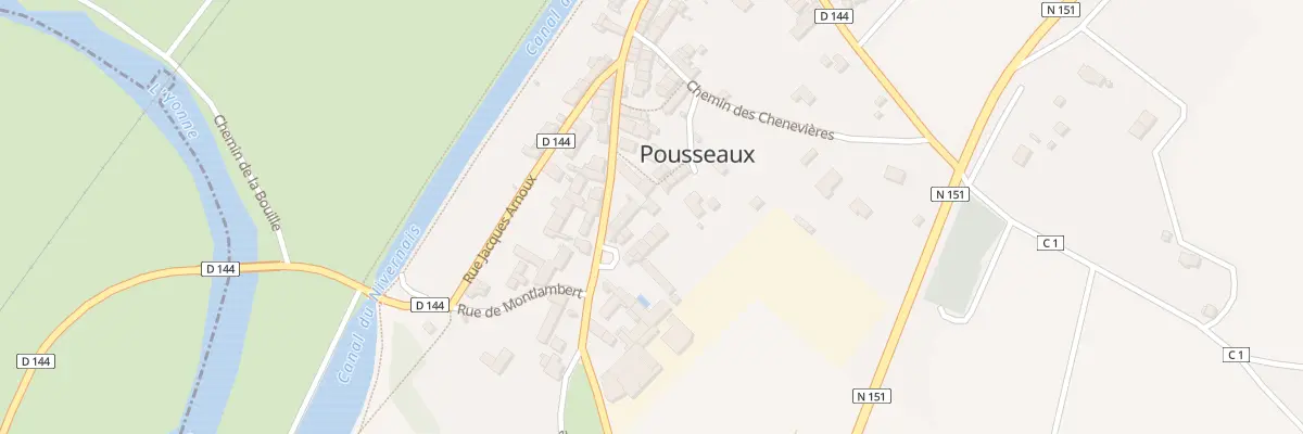 Plan du 53 Le Bourg à Pousseaux