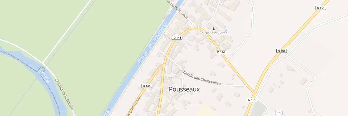 Plan du 4 Che des Chenevieres à Pousseaux