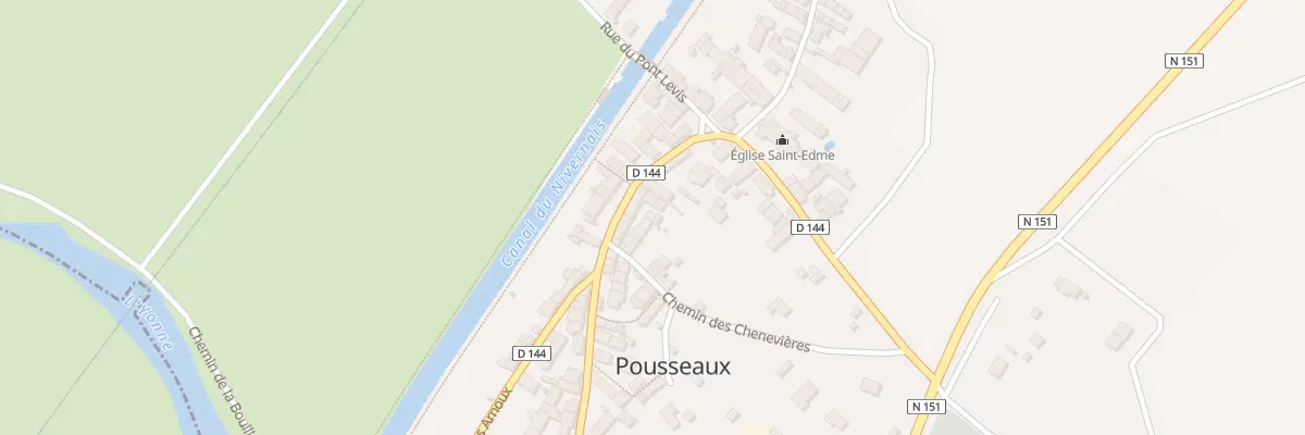 Plan du 2 Che des Chenevieres à Pousseaux