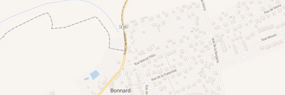 Plan du 1A Rue Marcel Pillin à Bonnard