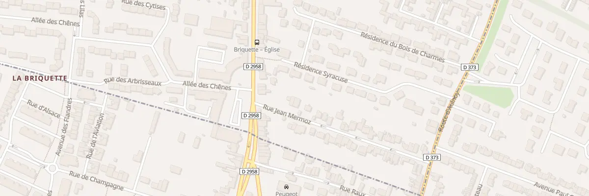 Plan du 1 Rue Jean Mermoz à Valenciennes