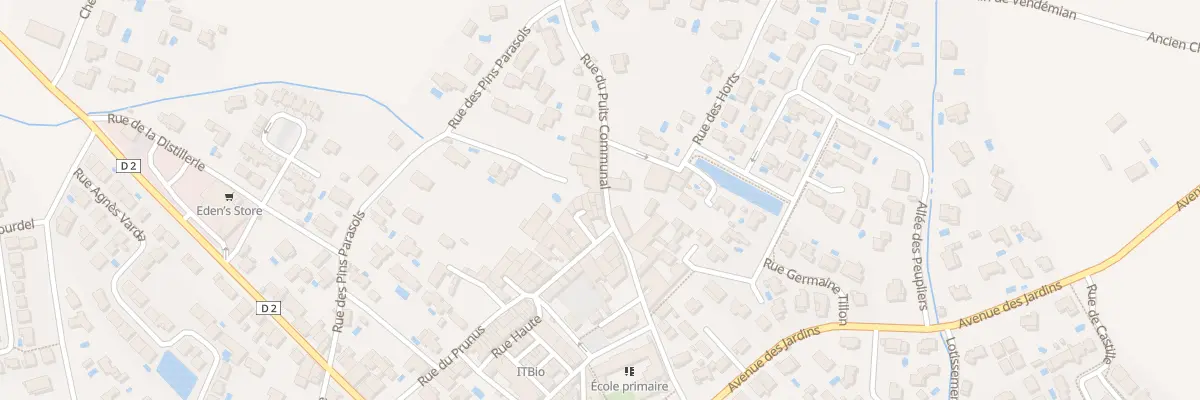 Plan du 2 Rue du Puits Communal à Plaissan