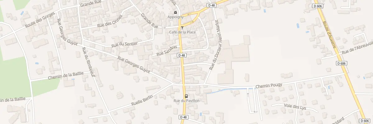 Plan du 13 Rue du Pavillon à Appoigny