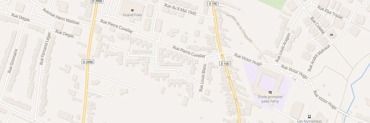 Plan du 5 Rue Pierre Cuvelier à Aulnoy-lez-Valenciennes