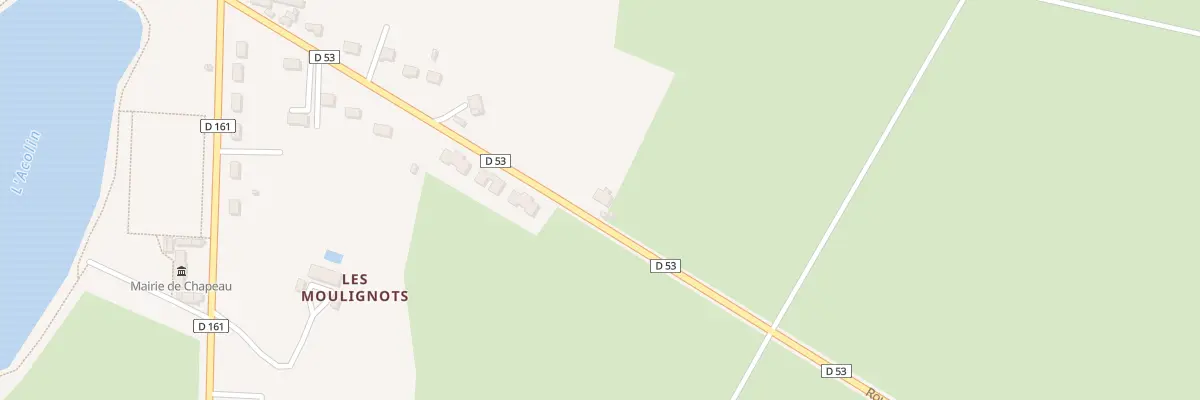 Plan du 25 Rte de Vaumas à Chapeau