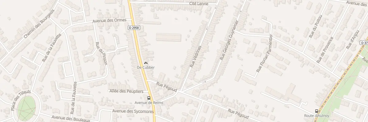 Plan du 58 Rue Védrines à Valenciennes