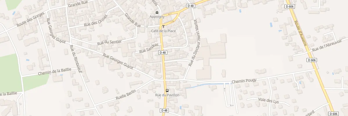 Plan du 8 Rue de Mme Colleret à Appoigny