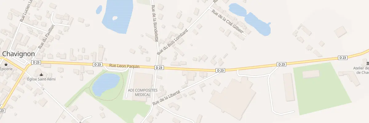 Plan du 23 Rue Leon Paquin à Chavignon
