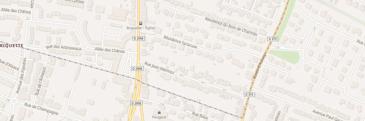 Plan du 9 Rue Jean Mermoz à Valenciennes