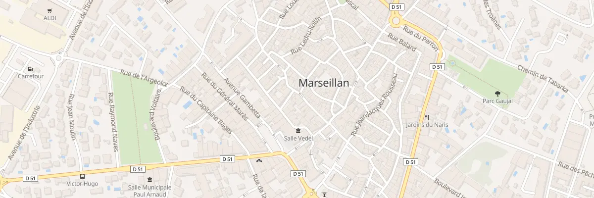 Plan du 17 Rue Emile Zola à Marseillan
