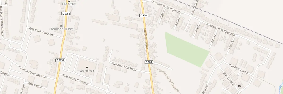 Plan du 75 Rue Jean Jaurès à Aulnoy-lez-Valenciennes
