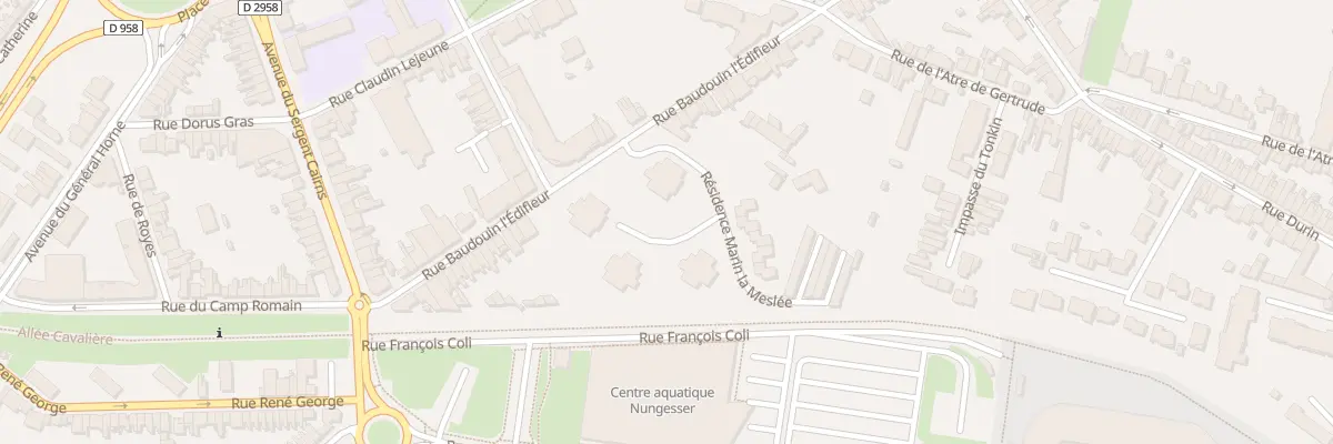 Plan du 6 Rue Baudouin Res Marin l’Mesle à Valenciennes