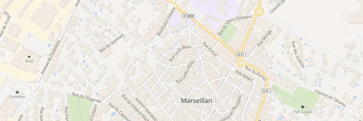 Plan du 17 Rue Henri Maffre à Marseillan
